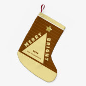 Chocolade Minimalistische Kerstboom Sock Kleine Kerstsok (Voorkant (Hangend))