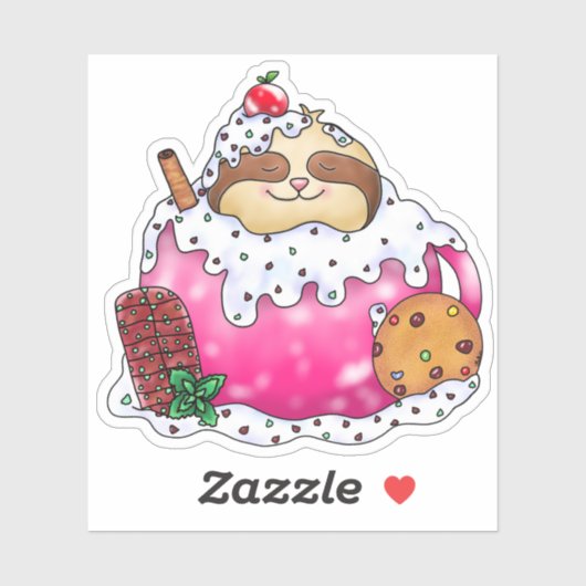 Chocolade Mint Cacao Slaapschuim | Sticker (Vel)