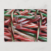Chocolade Mint Candy Canes Vakantie Feestelijk Briefkaart (Voorkant)