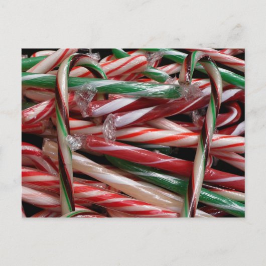Chocolade Mint Candy Canes Vakantie Feestelijk Briefkaart (Voorkant)