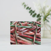 Chocolade Mint Candy Canes Vakantie Feestelijk Briefkaart (Staand voorkant)