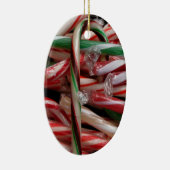 Chocolade Mint Candy Canes Vakantie Feestelijk Keramisch Ornament (Rechts)