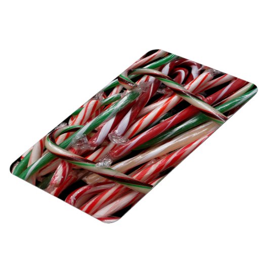 Chocolade Mint Candy Canes Vakantie Feestelijk Magneet (Linkerzijde)