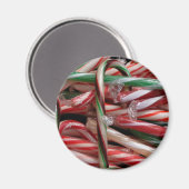 Chocolade Mint Candy Canes Vakantie Feestelijk Magneet (Voorkant / Achterkant)