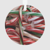 Chocolade Mint Candy Canes Vakantie Feestelijk Ornament (achterkant)