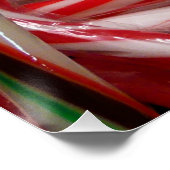 Chocolade Mint Candy Canes Vakantie Feestelijk Perfect Poster (Hoek)