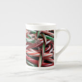 Chocolade Mint Candy Canes Vakantie Feestelijk Porselein Kop (Rechts)