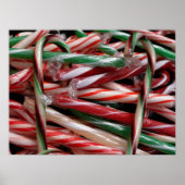 Chocolade Mint Candy Canes Vakantie Feestelijk Poster (Voorkant)