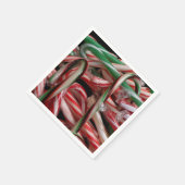 Chocolade Mint Candy Canes Vakantie Feestelijk Servet (Hoek)