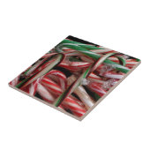 Chocolade Mint Candy Canes Vakantie Feestelijk Tegeltje (Zijkant)