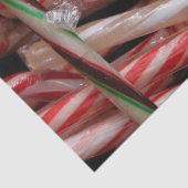 Chocolade Mint Candy Canes Vakantie Feestelijk Tissuepapier (Detail)