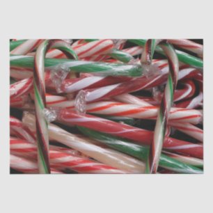 Chocolade Mint Candy Canes Vakantie Feestelijk Tissuepapier