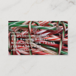 Chocolade Mint Candy Canes Vakantie Feestelijk Visitekaartje