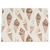 Chocolade Mocha Ice Cream Cones Verjaardag Groot Cadeauzakje (Voorkant)