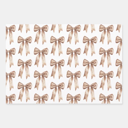 Chocolade Mocha Ice Cream Cones Verjaardag Inpakpapier Vel (Voorkant 3)