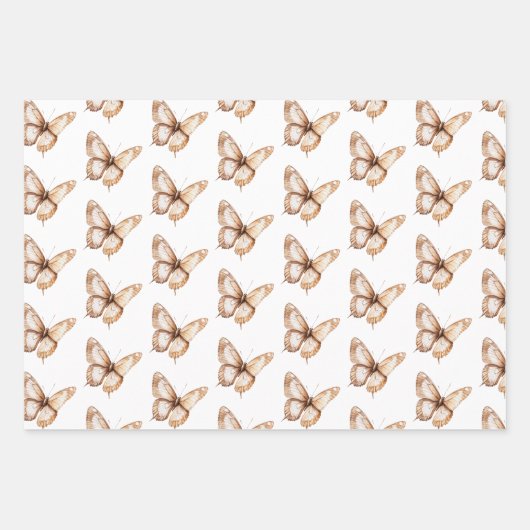 Chocolade Mocha Ice Cream Cones Verjaardag Inpakpapier Vel (Voorkant 2)