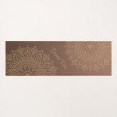 Chocolade Mocha Mandala Gradient Yogamat (Achterkant (horizontaal))