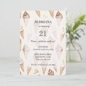 Chocolade Mocha Vanilla Ice Cream Cones Verjaardag Kaart (Staand voorkant)