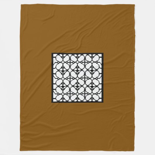 Chocolade Mode groot Fleece Deken (Voorkant)