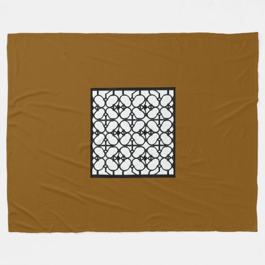 Chocolade Mode groot Fleece Deken (Voorkant (Horizontaal))