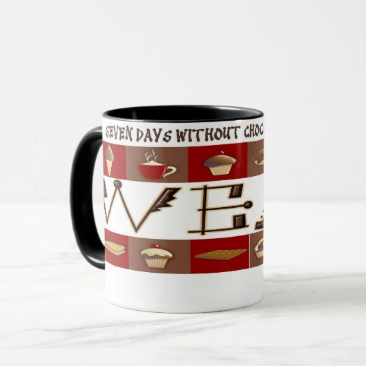 chocolade mok (Voorkant links)