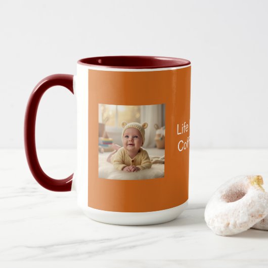 Chocolade Mok – Gezellige Koffie & Thee Cup (Met donut)