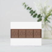 Chocolade Molecule Briefkaart (Staand voorkant)