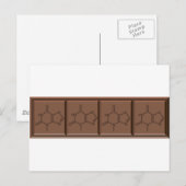 Chocolade Molecule Briefkaart (Voorkant / Achterkant)