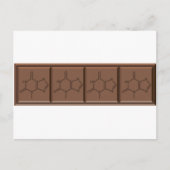 Chocolade Molecule Briefkaart (Voorkant)