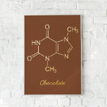 Chocolade Molecule Folie Afdrukken<br><div class="desc">Verhoog uw inrichting met onze Chocolate Molecule Folie Prints! 🍫 Den Haag Deze prachtige prints vieren de zoete chemie van chocolade. Perfect voor wetenschapsliefhebbers en chocoladeliefhebbers. Voeg een vleugje wetenschappelijke elegantie toe aan uw ruimte. Shop nu en geniet van uw muren in stijl!</div>