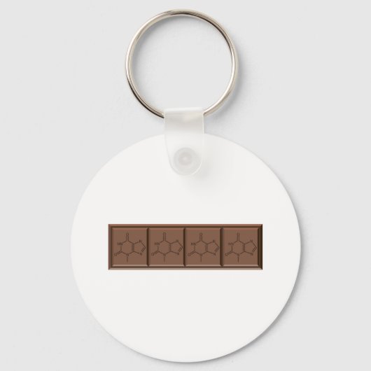 Chocolade Molecule Sleutelhanger (Voorkant)