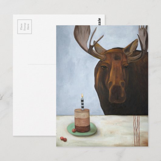 Chocolade Moose Briefkaart (Voorkant / Achterkant)