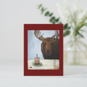 Chocolade Moose Briefkaart (Staand voorkant)