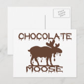 Chocolade Moose Briefkaart (Voorkant / Achterkant)