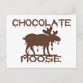 Chocolade Moose Briefkaart (Voorkant)