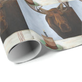 Chocolade Moose Cadeaupapier (Rol Hoek)