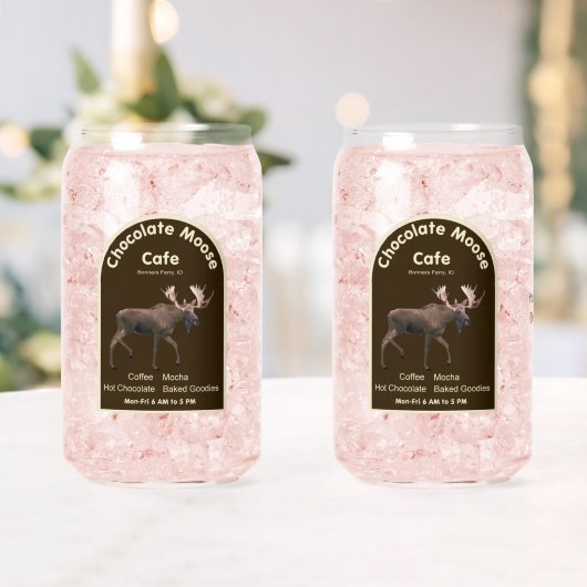 Chocolade Moose Cafe Blikvorm Glas (Insitu (Huwelijk))