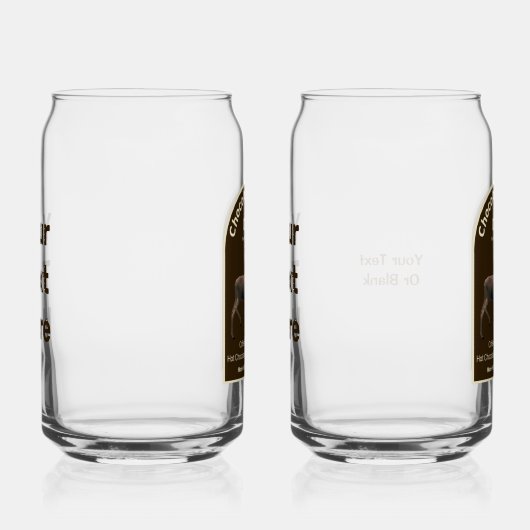 Chocolade Moose Cafe Blikvorm Glas (Rechts)