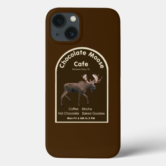 Chocolade Moose Cafe Case-Mate iPhone Case (Achterkant)