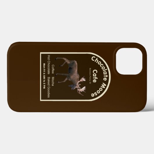 Chocolade Moose Cafe Case-Mate iPhone Case (Achterkant (horizontaal))