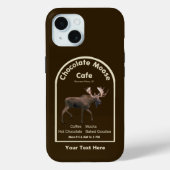 Chocolade Moose Cafe Case-Mate iPhone Case (Achterkant)
