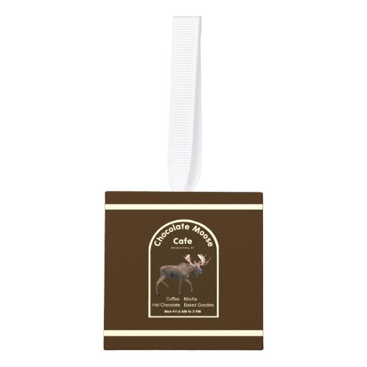Chocolade Moose Cafe Decoratie (Voorkant)
