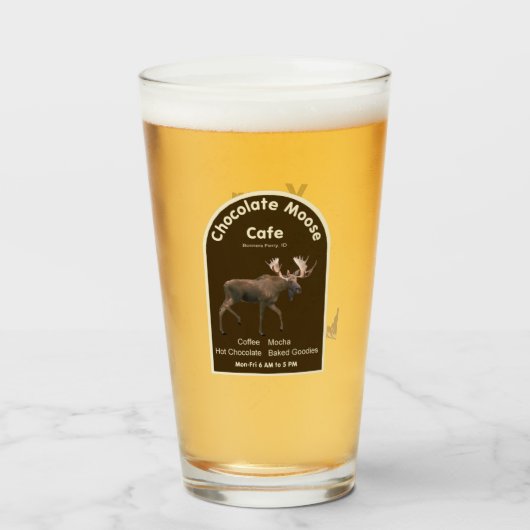 Chocolade Moose Cafe Glas (Voorkant gevuld)