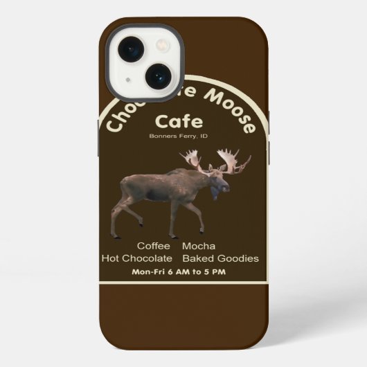 Chocolade Moose Cafe iPhone Hoesje (Achterkant)