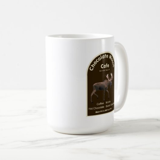 Chocolade Moose Cafe Koffiemok (Voorkant rechts)