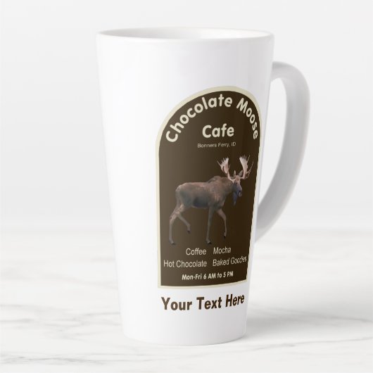 Chocolade Moose Cafe Latte Mok (Rechterhoek)
