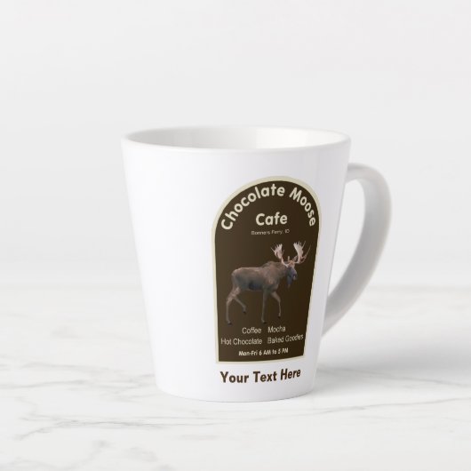 Chocolade Moose Cafe Latte Mok (Rechterhoek)