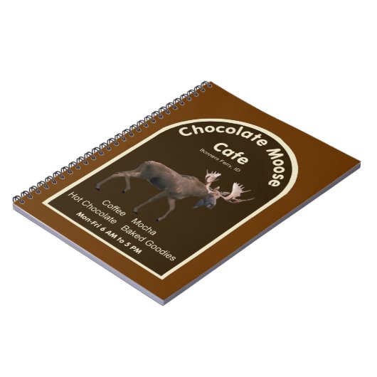 Chocolade Moose Cafe Notitieboek (Linkerzijde)