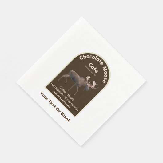 Chocolade Moose Cafe Servet (Hoek)