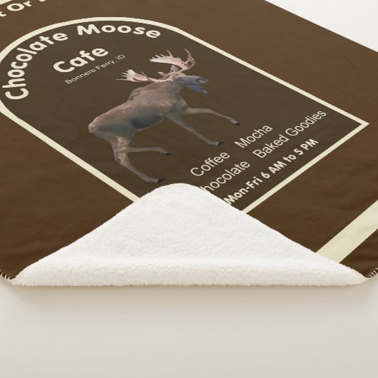 Chocolade Moose Cafe Sherpa Deken (3/4)